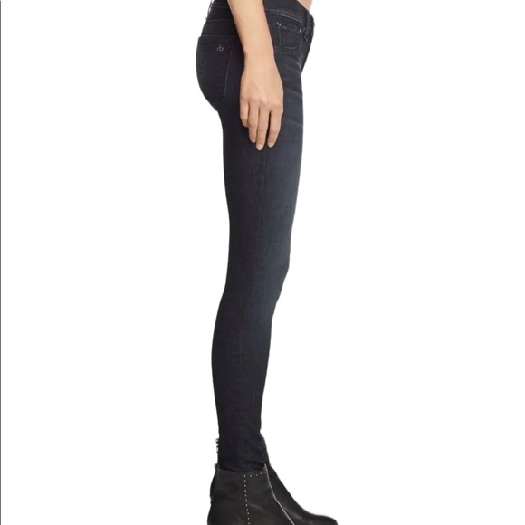 Rag & Bone Skinny Jeans in Black Rae - Picture 2 of 9